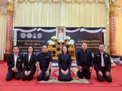 สำนักงานการตรวจเงินแผ่นดินภูมิภาคที่ 6 (จังหวัดอุดรธานี) นำโดยนางเรณู เงี้ยบงามศรี ผู้ตรวจเงินแผ่นดิน (สตภ. 6) พร้อมด้วยข้าราชการในสังกัด เข้าร่วมพิธีสวดพระอภิธรรม อุทิศถวายพระราชกุศล แด่สมเด็จพระนางเจ้าสิริกิติ์ พระบรมราชินีนาถ พระบรมราชชนนีพันปีหลวง ในวันพฤหัสบดีที่ 4 ธันวาคม 2568 ณ วัดโพธิสมภรณ์ พระอารามหลวง ตำบลหมากแข้ง อำเภอเมือง จังหวัดอุดรธานี